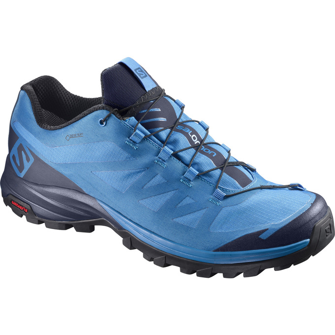 Salomon Singapore Mens Hiking Shoes - OUTPATH GTX® Blue/Navy | 03574-CNSO